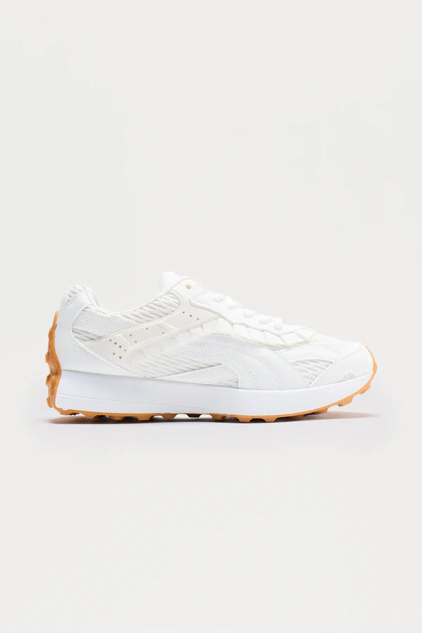 Cascade Ruffle Sneakers – White