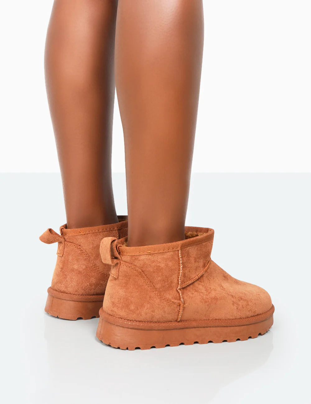 Bare Bliss Ultra Mini Suede Boots – Soft Brown Comfort Edition